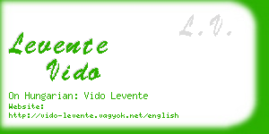 levente vido business card